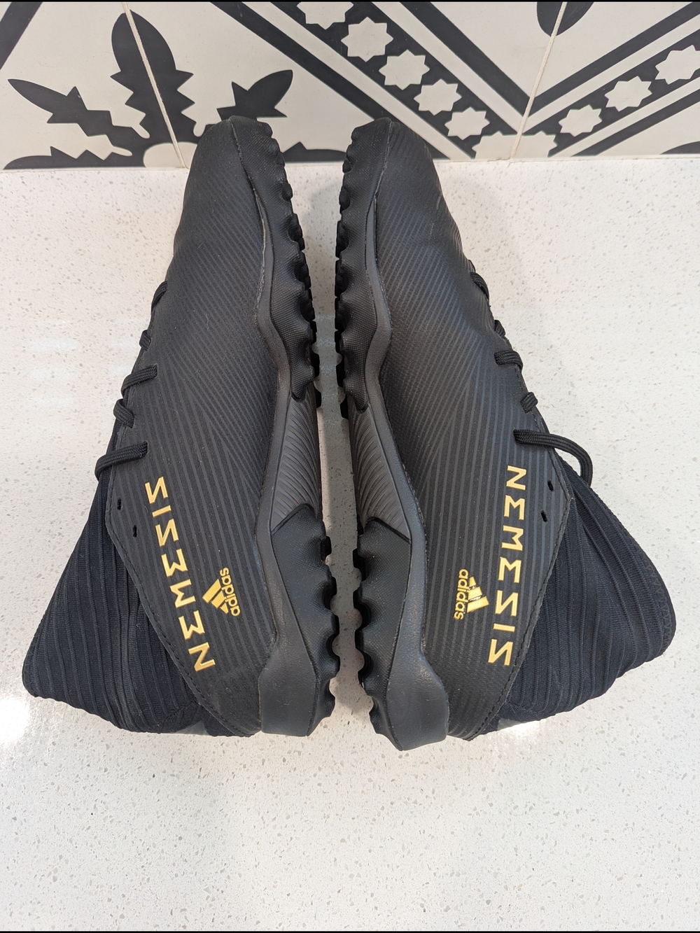 adidas Nemeziz Men’s Black Football Turf Shoes, Size 10